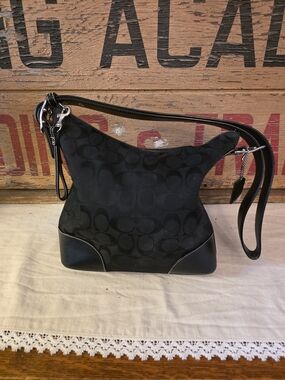 Coach Black Y2K Signature Jacquard Shoulder Bag